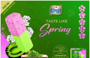 F&N King’s Potong Signature Matcha presents the taste of spring – a delightful surprise of creamy matcha wrapped in sakura-flavoured chocolate