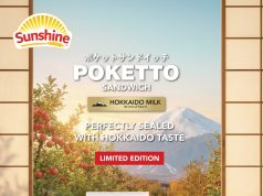 Poketto Japanese-inspired crustless sandwich has a limited edition Mori Apple flavour