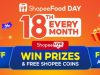 ShopeeFood Day Returns on 18 April with Up to 99% Off, Free Delivery and Exclusive Prizes