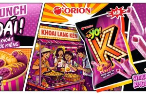 Crunch meets colour: honey‑coated purple sweet potato by Orion