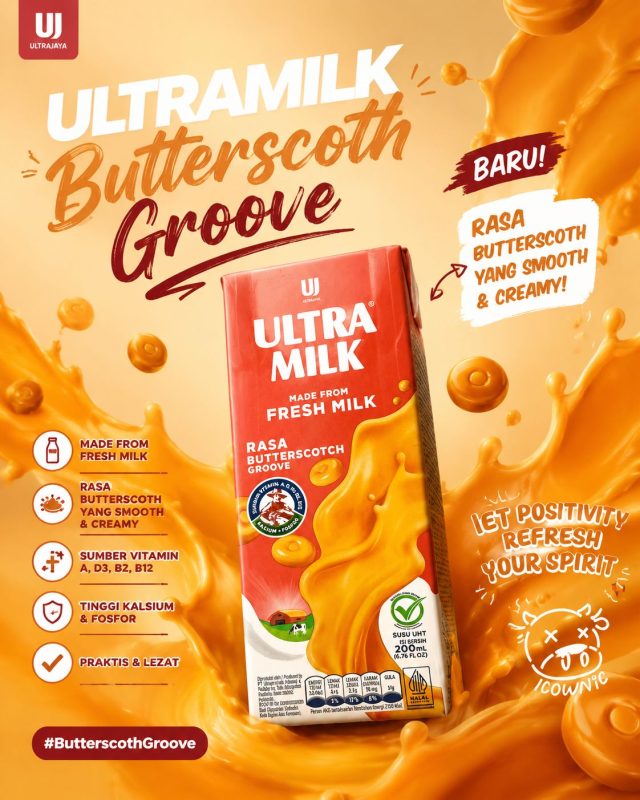 Ultrajaya Ultra Milk Butterscotch Groove