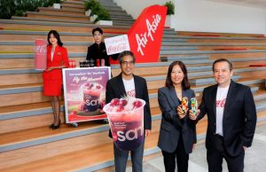 ThaiNamthip Coca-Cola and AirAsia Launch Exclusive Midnight Grape “Coke” Beverage