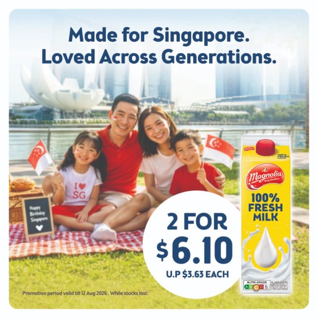 F&N MAGNOLIA - Nourishing the nation since 1937, F&N MAGNOLIA marks Singapore’s 61st birthday with exclusive family promotions - 946ml (1)
