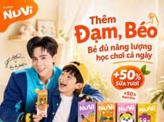 Nutifood Vietnam boosts with NuVi Fruit Milk Drink +50% Fresh Milk