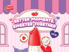 Revel in the sweet and sassy delight of F&N MAGNOLIA’s new limited edition My Melody & Kuromi Strawberry and Yoghurt Ice Confection!